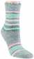 Preview: Damen Wollstrumpf Silber/Mint