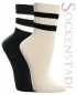 Preview: Tennissocken | schwarz/creme
