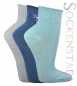 Preview: Damen Kurzsocken mit Rollrand | blau