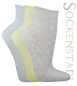 Preview: Damen Kurzsocken mit Rollrand | gelb