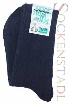 100% Wollsocken | Marine