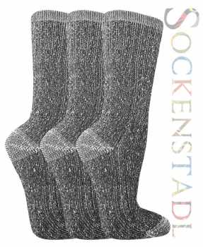 Thermo Socken | schwarz meliert