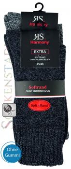 Baumwoll Socken Extra Weich | Anthrazit-Grau