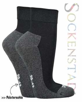 RS. Harmony Kurzsocken mit Polstersohle | Schwarz-Anzhrazit