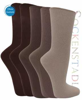 100% Baumwolle | ohne Gummi | braun-beige