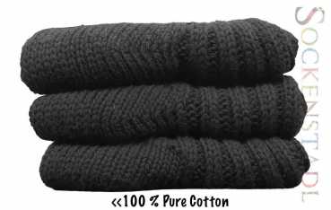 100% Baumwollsocken | schwarz