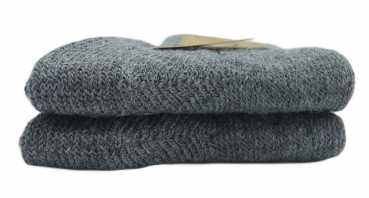 100 % Alpaka-Wollsocken | grau