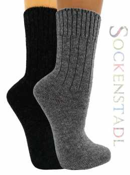 Herren Alpaka Socken |  anthrazit-melange