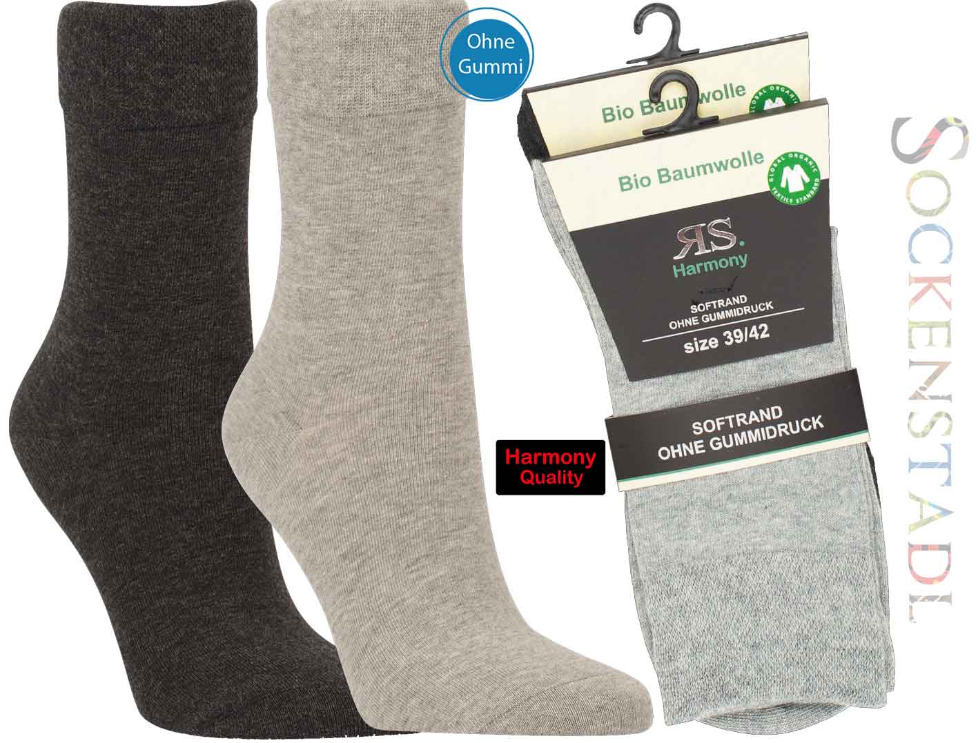 RS Harmony Sneakersocken 3er Pack  Atmungsaktive Bambusviskose-Socken Fr  Damen & Herren Herren Sport Socken