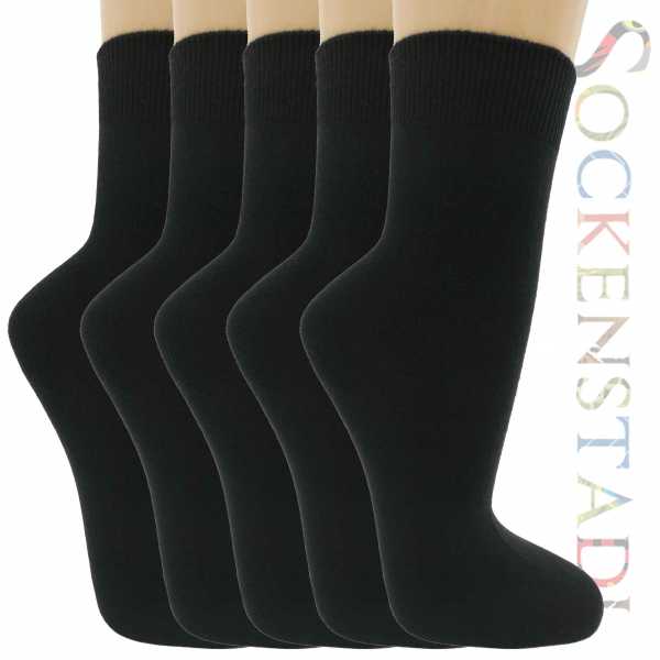 Herrensocken | 100 % Baumwolle | schwarz