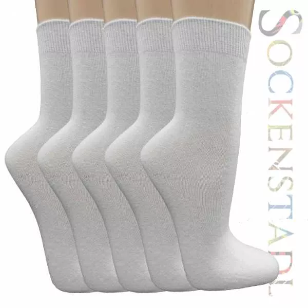 100% Baumwoll Socken Weiß