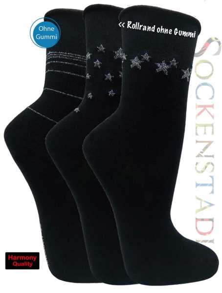 Damesocken | Lurex Design Silber Sterne Damesocken | Lurex Design Silber Sterne