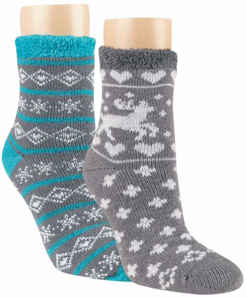 RS. Harmony Kuschelsocken Weihnachtszeit | Blau/Anthrazit RS. Harmony Kuschelsocken Weihnachtszeit | Blau/Anthrazit