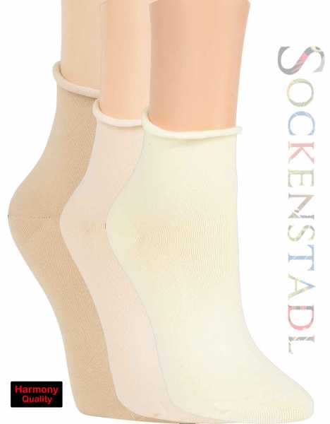 Kurzsocken Rollrand beige Kurzsocken Rollrand beige