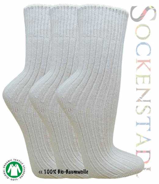 100% Bio-Baumwollsocken | natur
