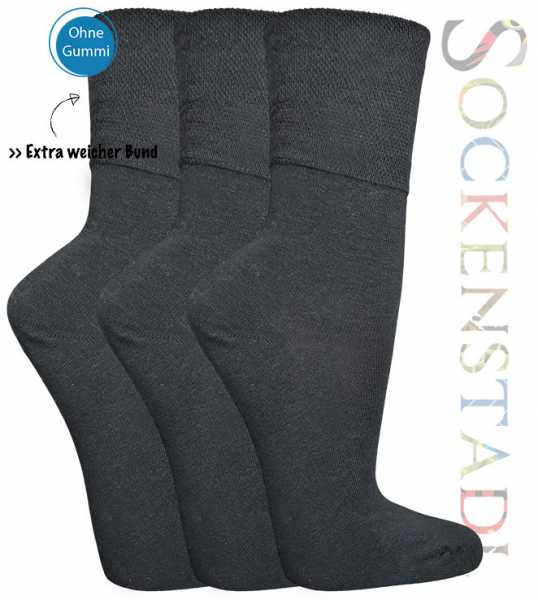 Diabetikersocken Spezial | Schwarz