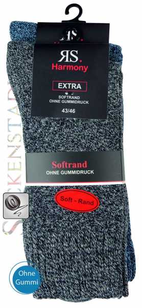 Baumwoll Socken Extra Weich | Jeans-Grau Baumwoll Socken Extra Weich | Jeans-Grau