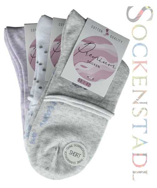 Damen Kurzsocken mit Rollrand | lila