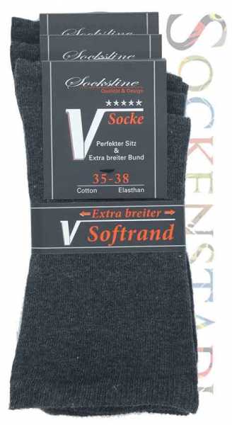 Socken ohne Gummi | anthrazit Socken ohne Gummi | anthrazit