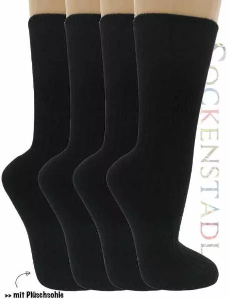 100% Baumwollsocken | schwarz