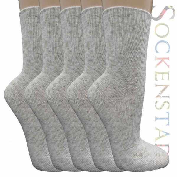 Leinen-Baumwollsocken XL | Natur-Melange