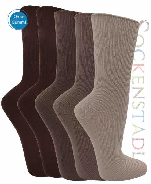 Herrensocken XL | 100% Baumwolle | ohne Gummi | braun-beige Herrensocken XL | 100% Baumwolle | ohne Gummi | braun-beige