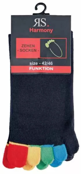 schwarz mit bunten Zehen schwarz mit bunten Zehen