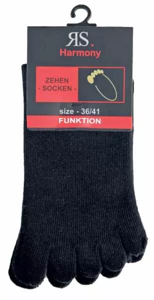 RS. Harmony Zehensocken Schwarz RS. Harmony Zehensocken Schwarz