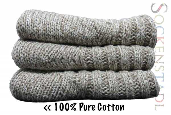 100 % Baumwollsocken | natur