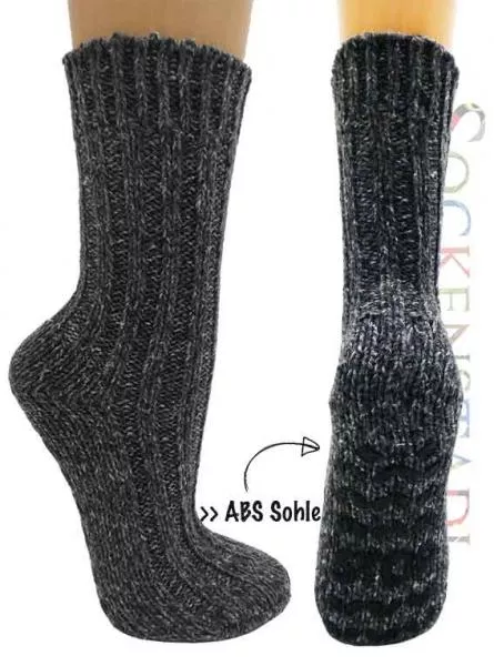 ABS Wollsocken | anthrazit-melange