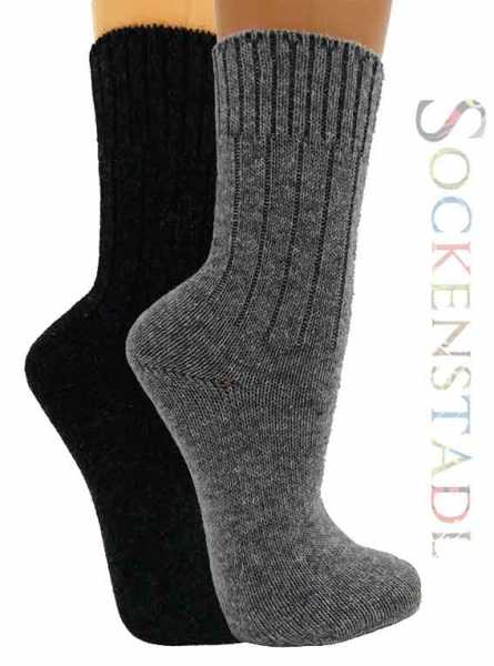 Damen Alpaka Socken | anthrazit-melange Damen Alpaka Socken | anthrazit-melange