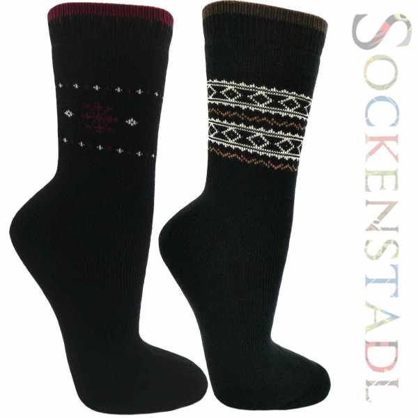 RS. Harmony Thermo Socken | Schwarz mit Muster RS. Harmony Thermo Socken | Schwarz mit Muster