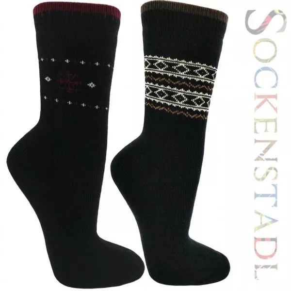 RS. Harmony Thermo Socken | Schwarz mit Muster RS. Harmony Thermo Socken | Schwarz mit Muster