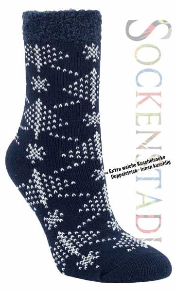 Thermosocken Sterne | Blau Thermosocken Sterne | Blau