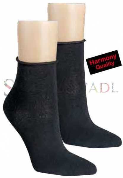 RS Harmony Kurzstrumpf | Rollrand schwarz RS Harmony Kurzstrumpf | Rollrand schwarz