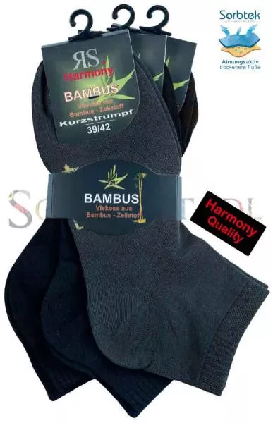 Bambus Kurzstrumpf anthrazit, marine, schwarz Bambus Kurzstrumpf anthrazit, marine, schwarz