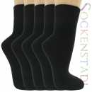 Herrensocken | 100 % Baumwolle | schwarz