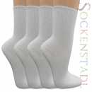 100 % BAUMWOLLSOCKEN "OHNE GUMMIDRUCK" WEISS
