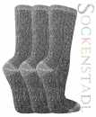 Thermo Socken | schwarz meliert