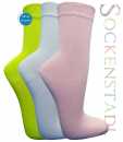 Baumwoll-Bambussocken | rose, weiß, lime-green
