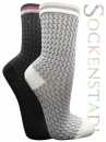 Damensocken | schwarz-grau