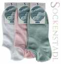 Sneaker Socken | weiß, grün, rosé