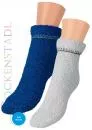 Kuschelsocken Soft ABS Hirsch | blau-grau