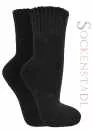 Angora Wollsocken extra warm | schwarz, anthrazit