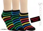 Damen Sneaker Socken | bunte Streifen